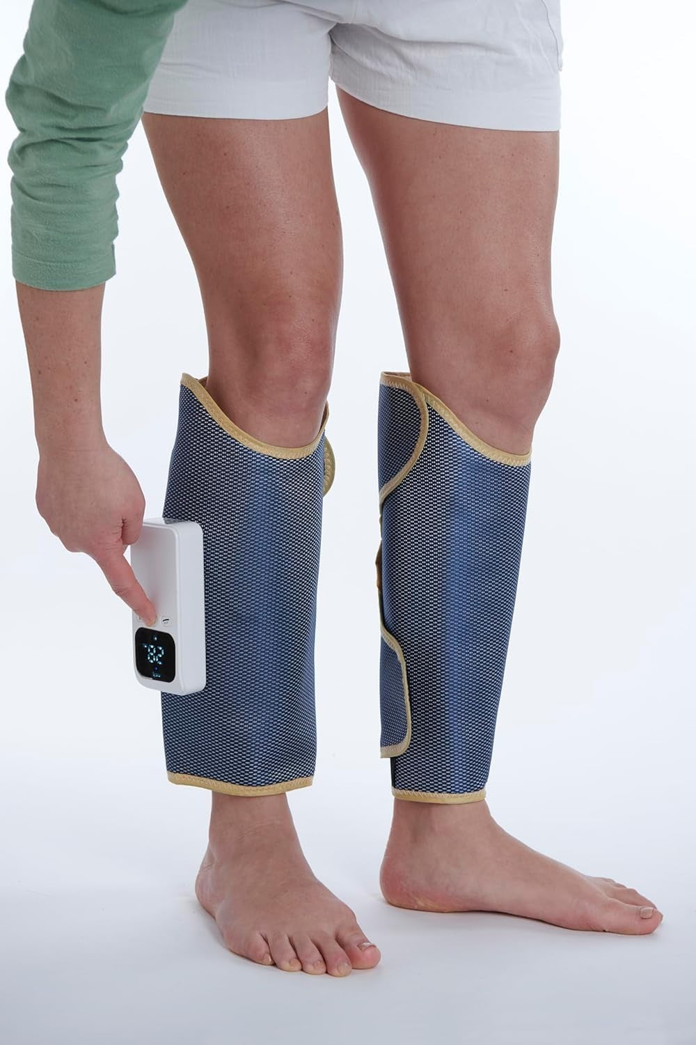 Heated Air Compression Leg Massager with 3 Intensity Levels & Cordless Relief