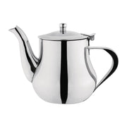Arabian Stainless Steel Teapot 700ml Silver Tea Pot Mirror Finish