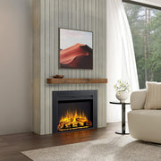 Electric Fireplace Insert 82cm Tall Built-In LED Flame Heater Remote Control