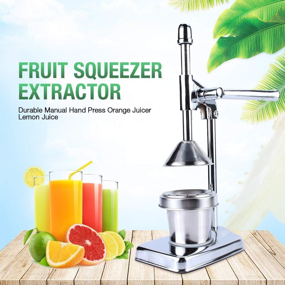 Manual Citrus Press Lever Juicer Heavy Duty Stainless Steel Ergonomic