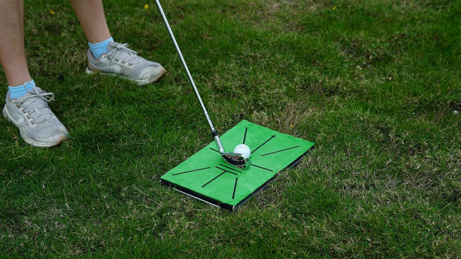 Golf Hitting Mat Swing Path Trainer 35x23cm Base
