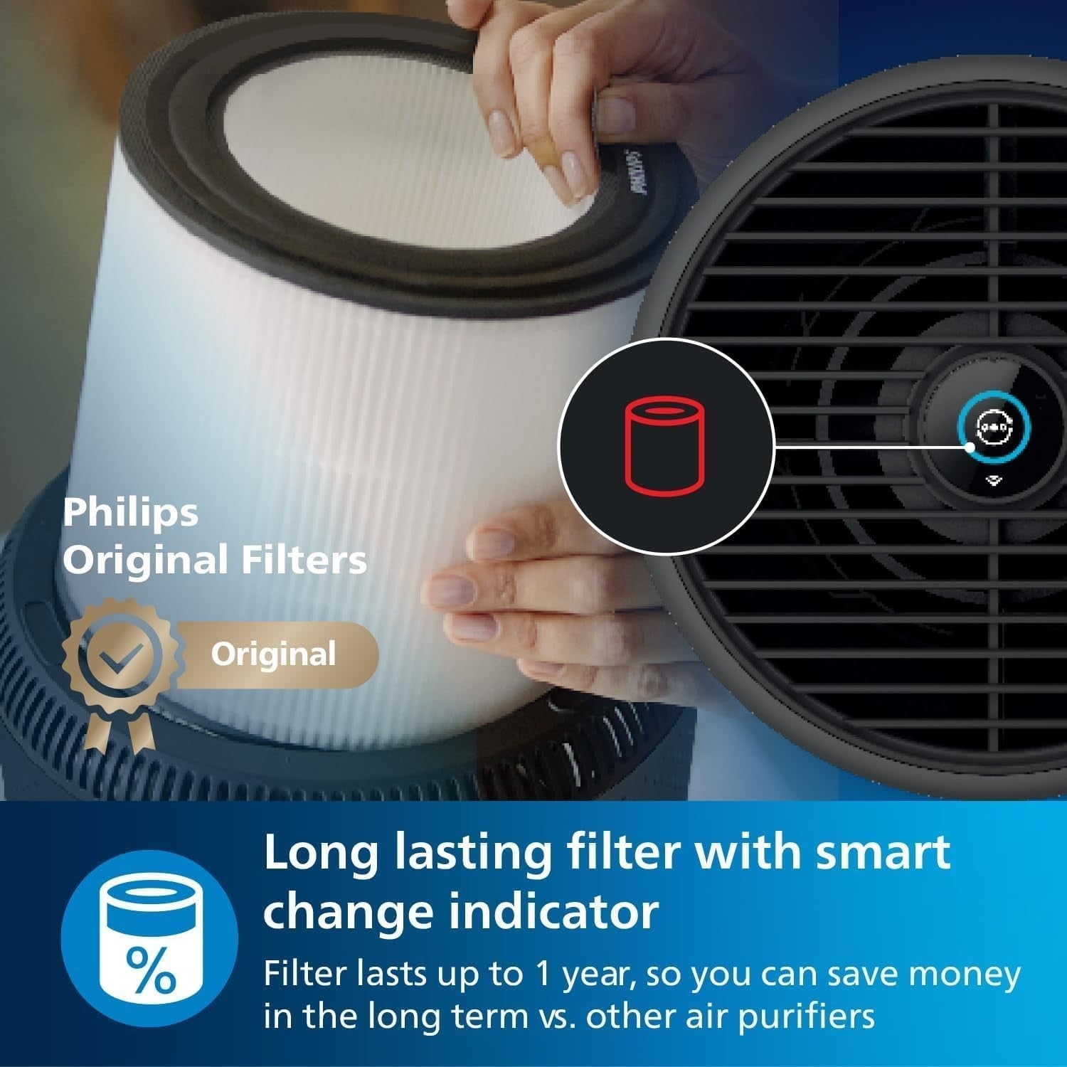 Smart HEPA Air Purifier 49m² App Control Quiet Sleep Auto Mode