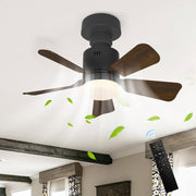 45cm Screw-In Ceiling Fan Light 4 Speeds 3 Colors Walnut