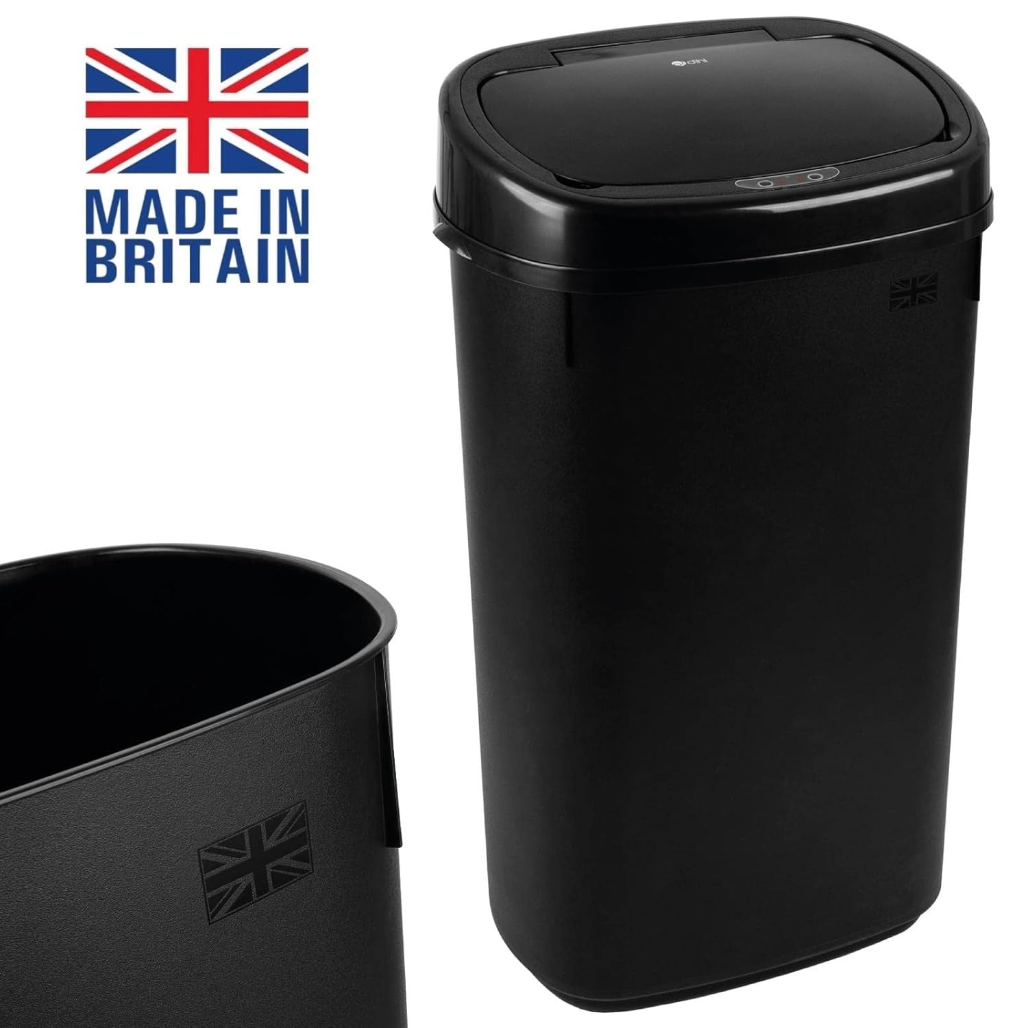 50L Touchless Kitchen Bin Automatic Sensor Black Lid