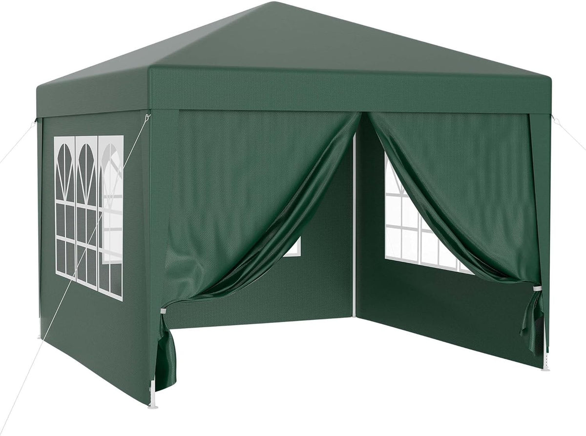 3x3m Green Pavilion Gazebo Party Tent Removable Sides UV50+ Garden Outdoor