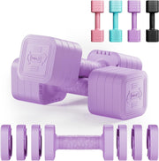 4-in-1 Adjustable Dumbbells Pair 5KG Compact Non-Slip Home Fitness