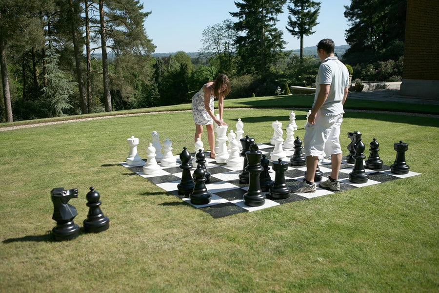 Giant 60cm Outdoor Chess Set Only | Durable 32-Piece Garden Lawn Game