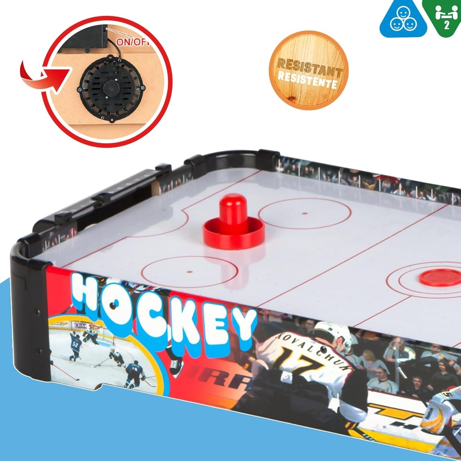 Table Air Hockey Game 2 Player Electric Fan Arcade Board
