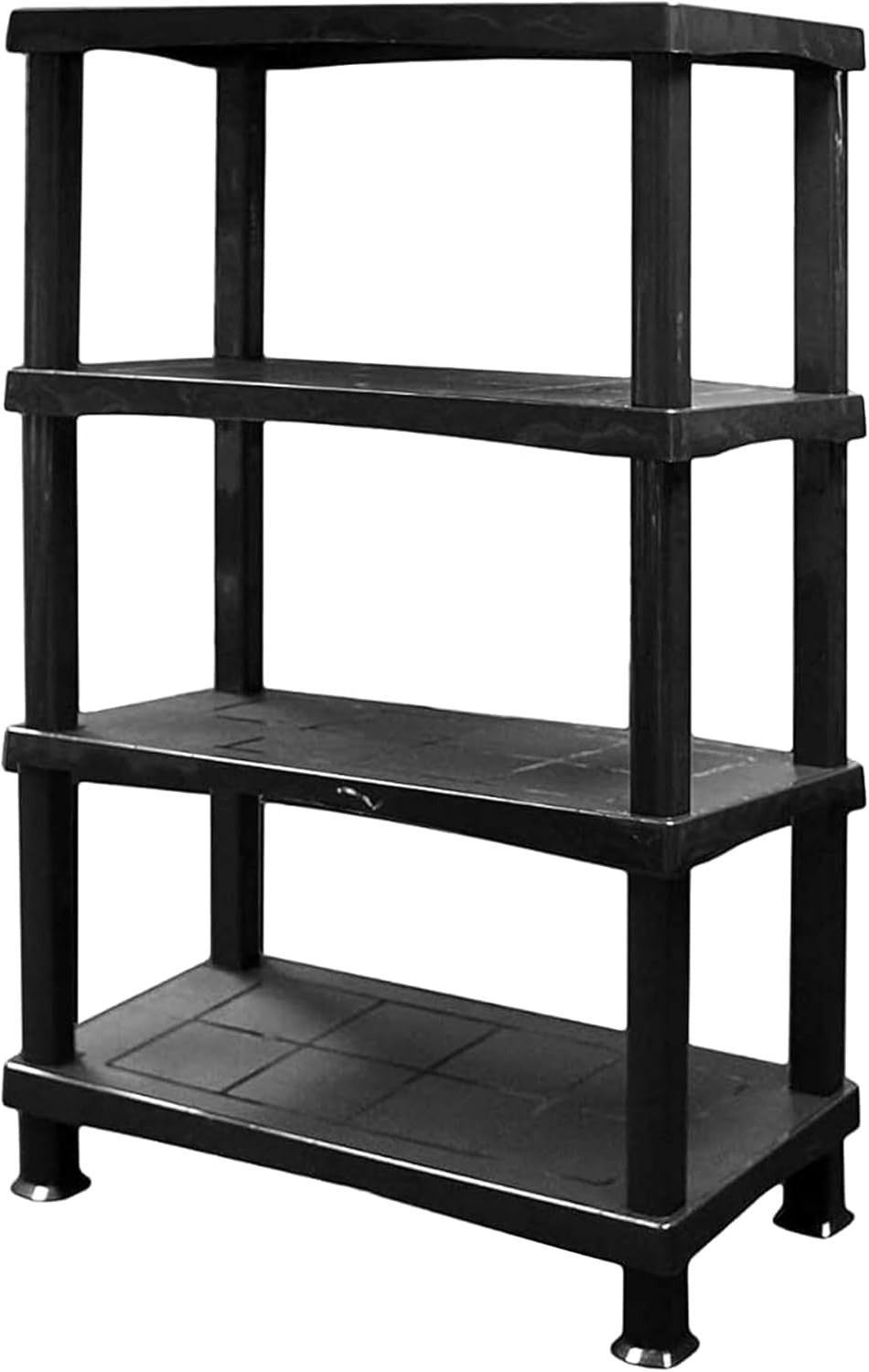 4-Tier Plastic Storage Shelf Heavy Duty 40D x 80W x 135H cm