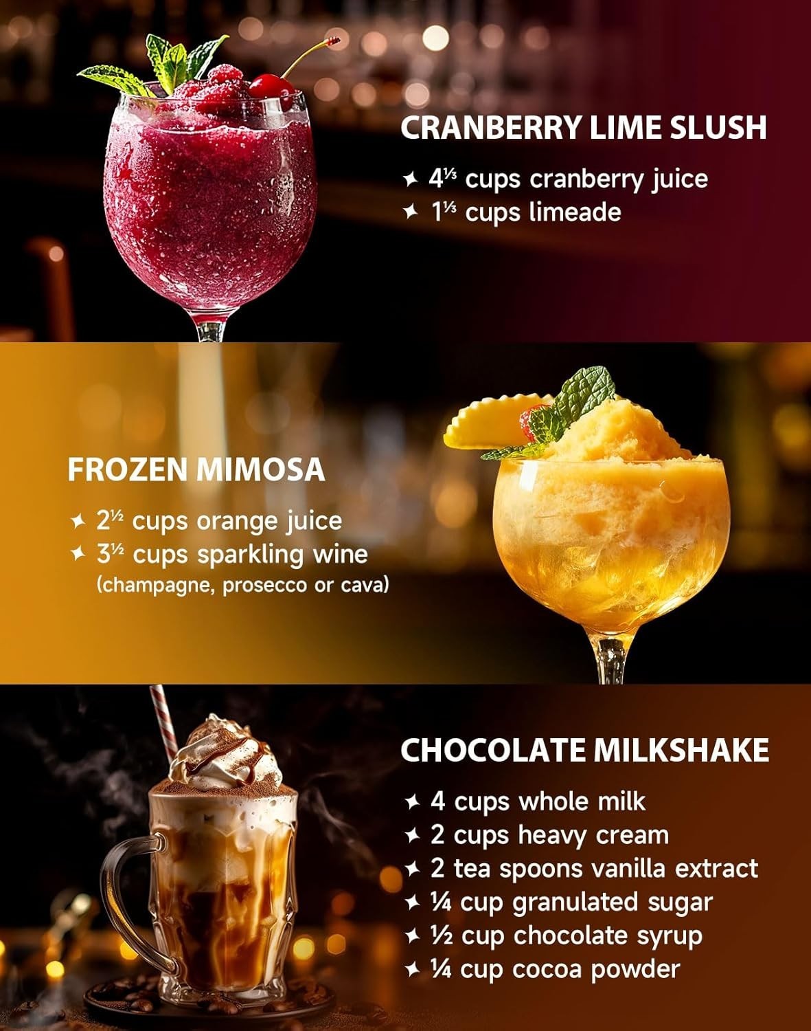 Frozen Slush Drink Maker 2L No Ice Self Cleaning 5 Presets Adjustable