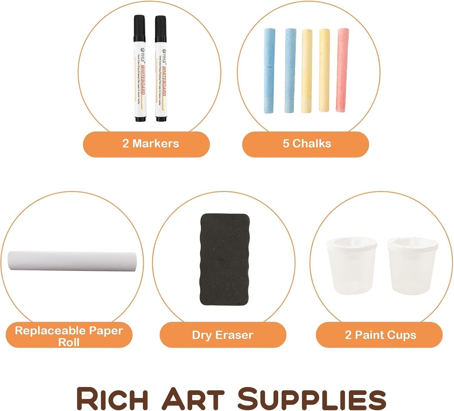 3-in-1 Kids Art Table & Bench Set with Adjustable Easel, Storage & Accessories