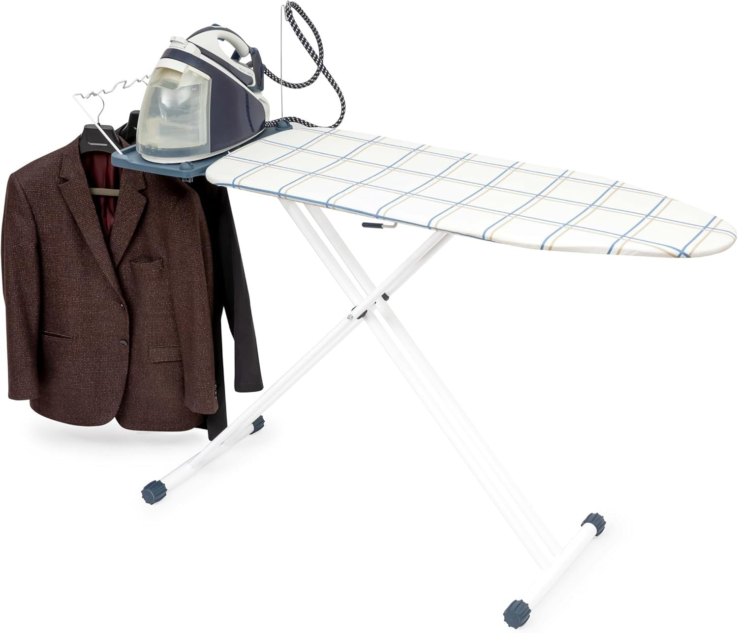 Extra Wide Ironing Board Adjustable Height Heavy Duty Non Slip Foldable