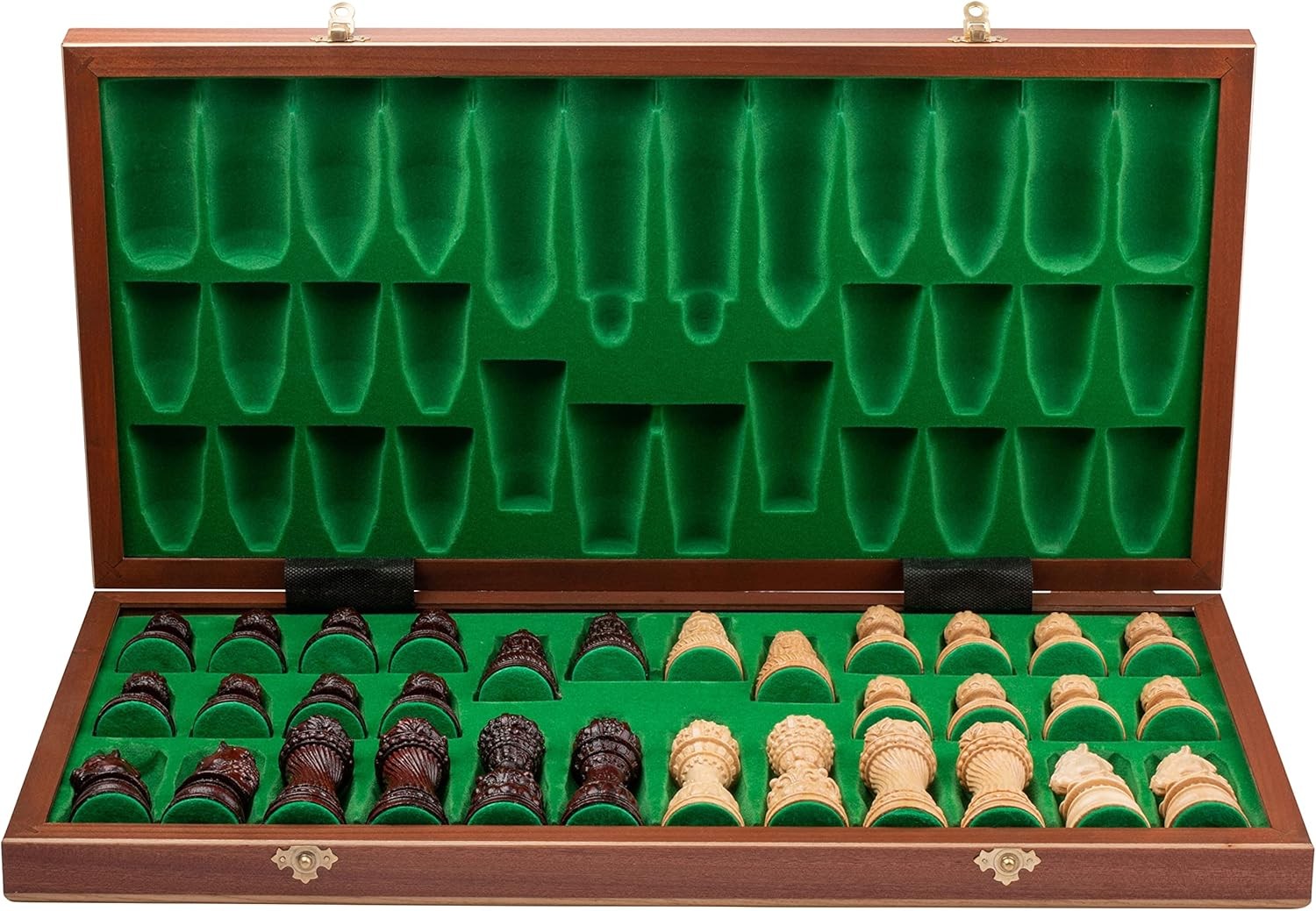 60cm Large Wooden Chess Set – Handcrafted Folding Board & Elegant Pieces