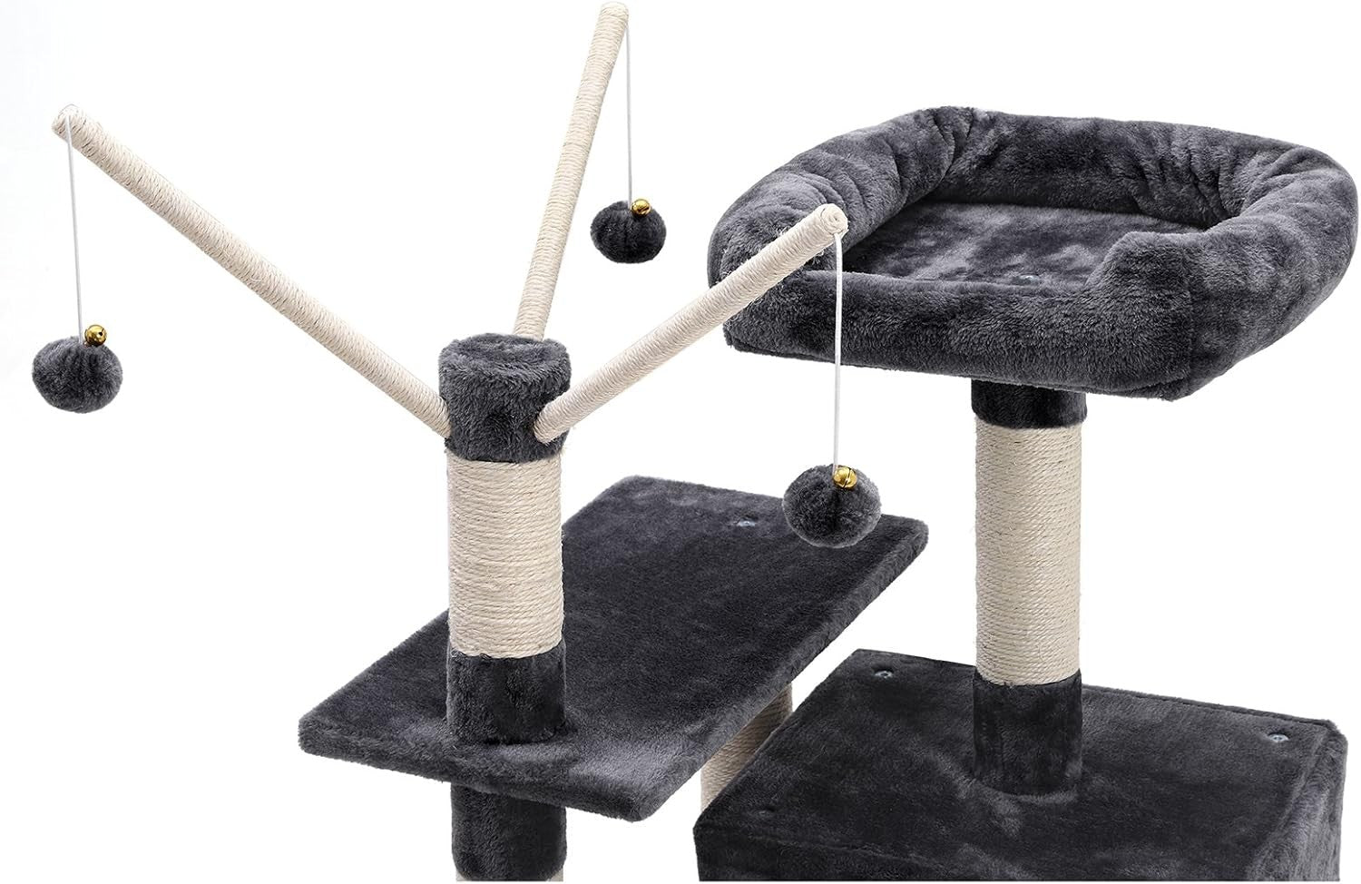 Large Cat Tree Tower 154cm Scratching Posts Hammock Condo Multi-Level