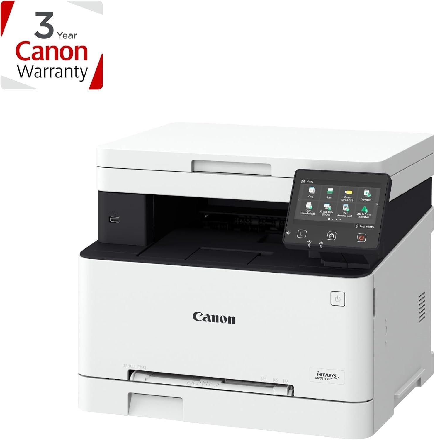 A4 Colour Laser Multifunction Printer Touchscreen Wi-Fi USB