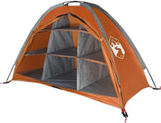 9 Compartment Camping Storage Tent Grey Orange Organiser