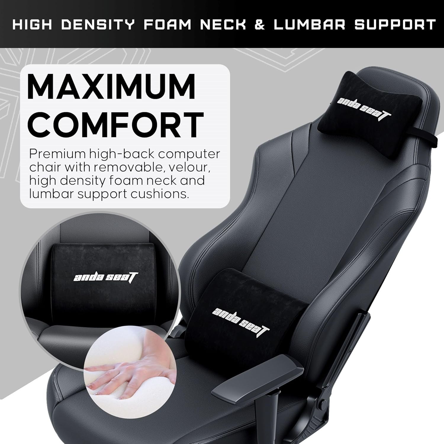 Large Ergonomic Gaming Chair Reclining PVC Leather Black