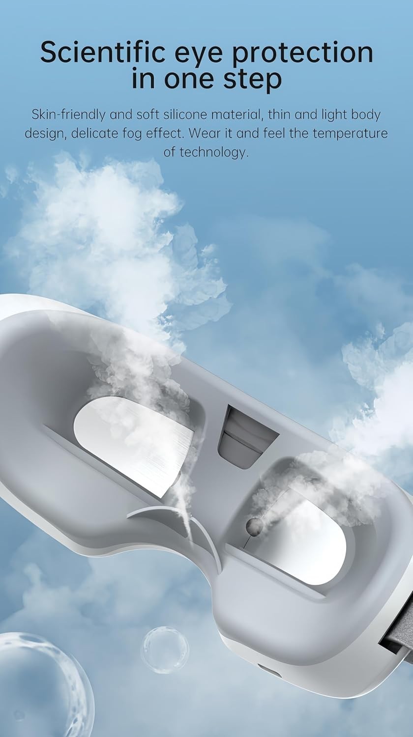 Steam Eye Mask Dry Eye Relief Hot Cold Nano Mist Heated