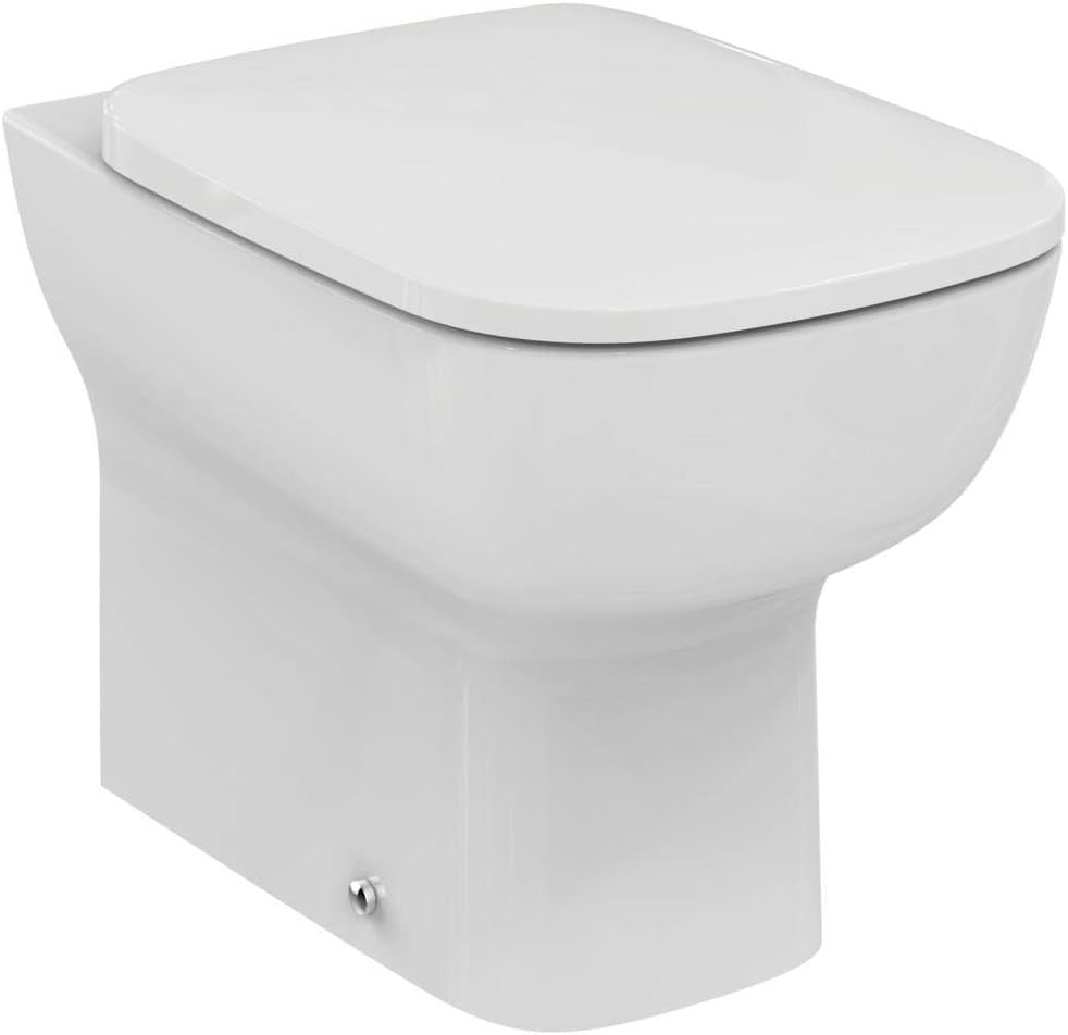 Esedra Slim Toilet Seat White Soft Close Wrapover Durable Duroplast