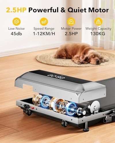 3-in-1 Folding Treadmill 12km/h Under Desk Walking Pad 7% Incline LED Remote
