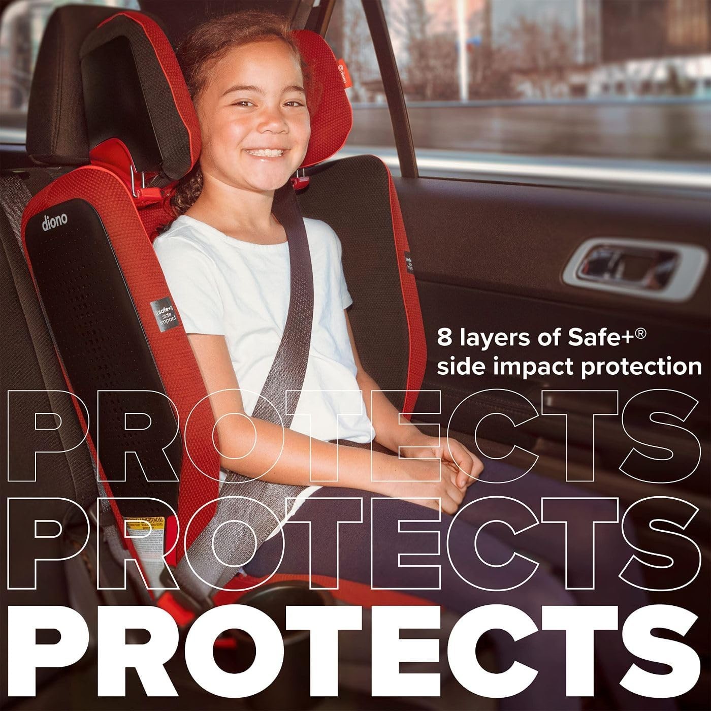 i-Size High Back Booster Car Seat ISOFIX Foldable Compact
