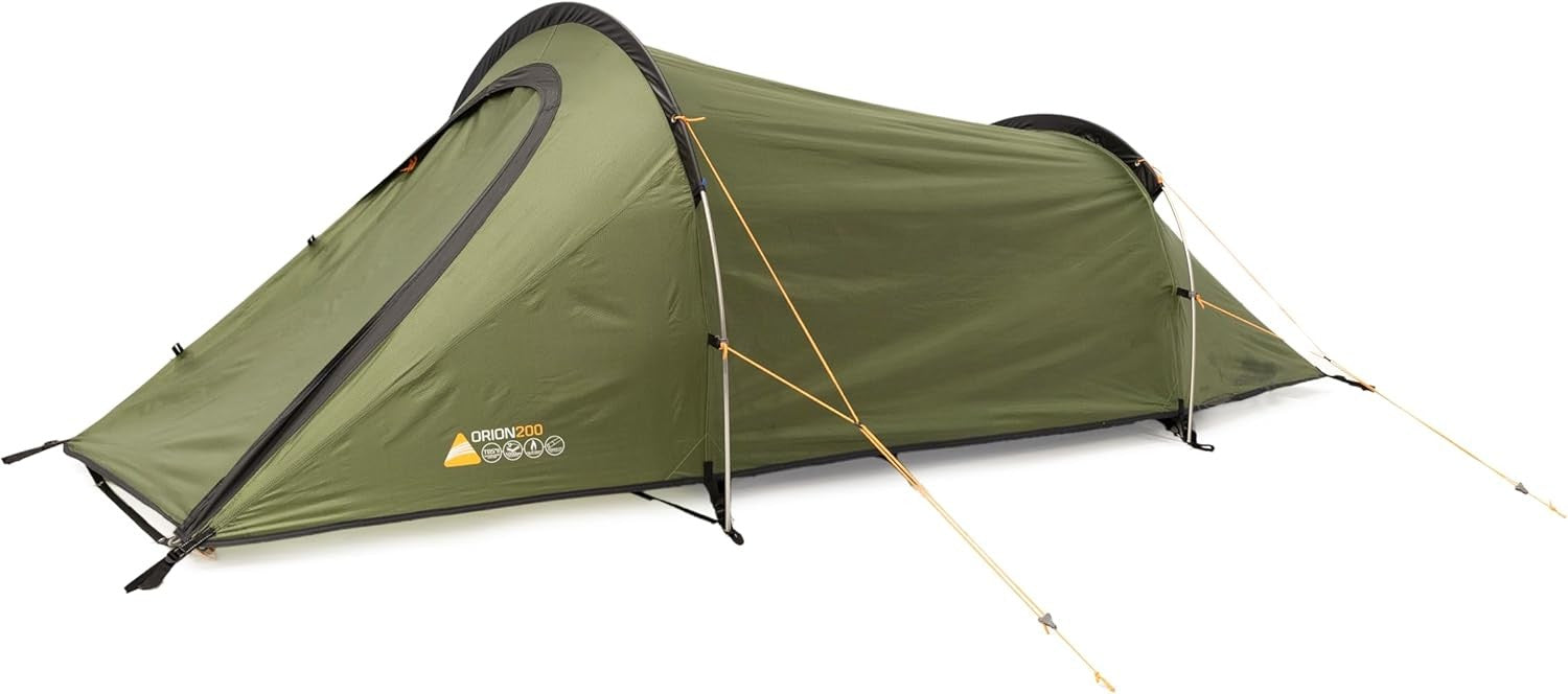 2 Man Lightweight Tunnel Tent 5000mm Waterproof Alloy Poles