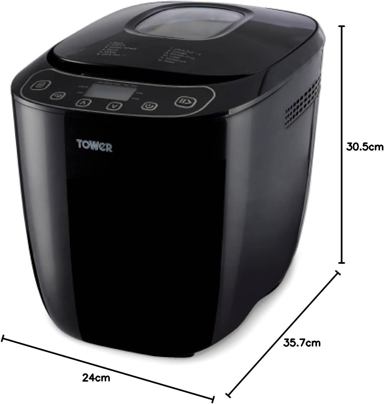 2LB Digital Bread Maker 12 Programs Fast Bake Gluten-Free Non-Stick