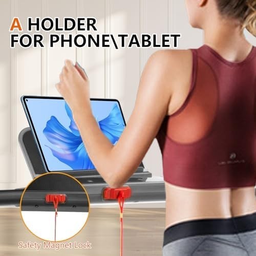 Chiidou Folding 3-in-1 Treadmill 0.6-7.5 mph Under Desk & Home Use