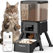 Automatic Cat Feeder 4L Dual Hopper WiFi App Control Timer Food Dispenser
