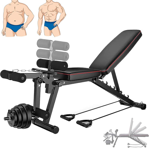 Multi-Function Ab Workout Bench 200kg Incline Decline Leg Extension Home Gym