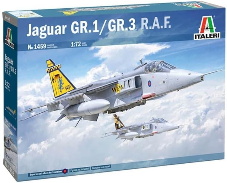 1:72 RAF Jaguar GR1 GR3 Fighter Jet Model Kit – Detailed Plastic Build