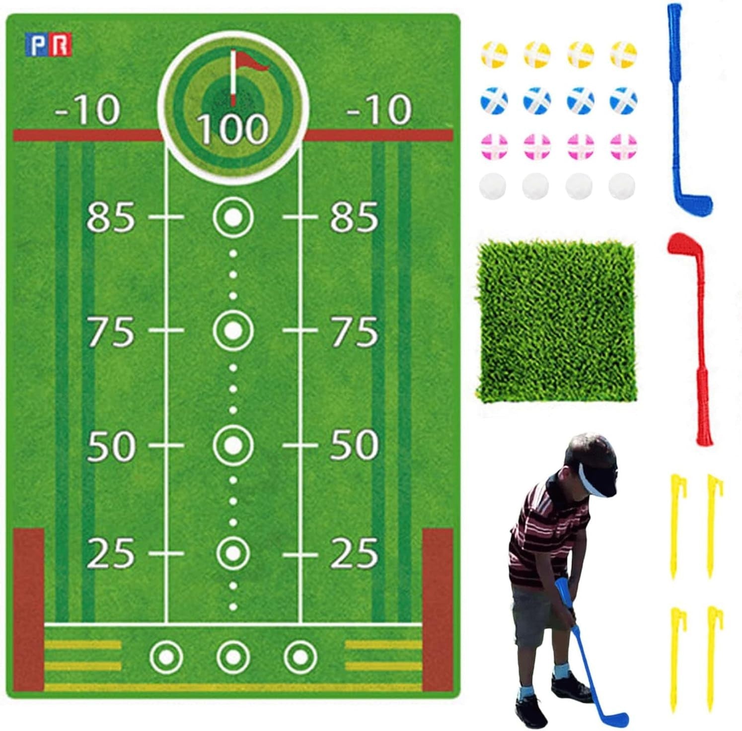 Golf Training Mat Interactive Swing Practice Trainer for All Ages