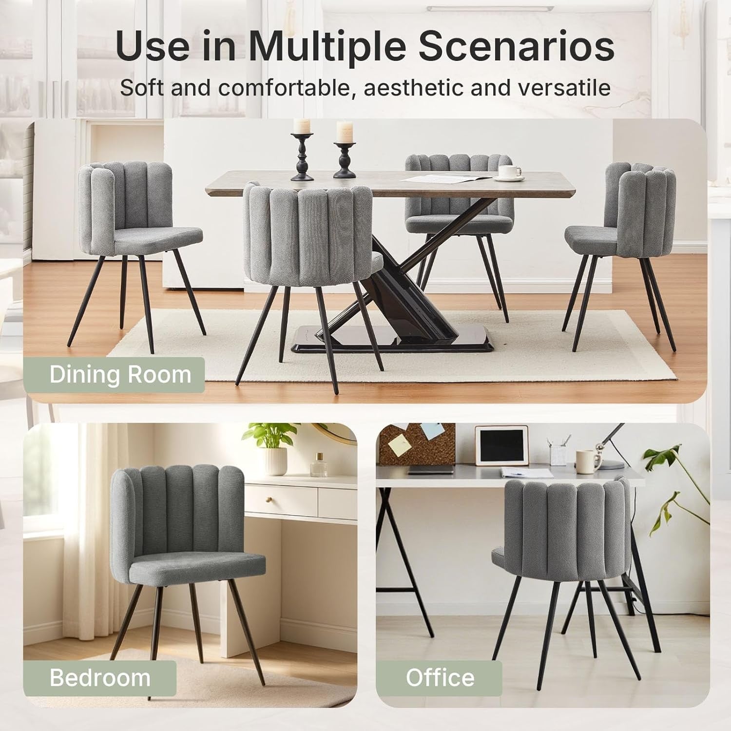 Grey Velvet Tub Chair Upholstered Accent Armchair with Metal