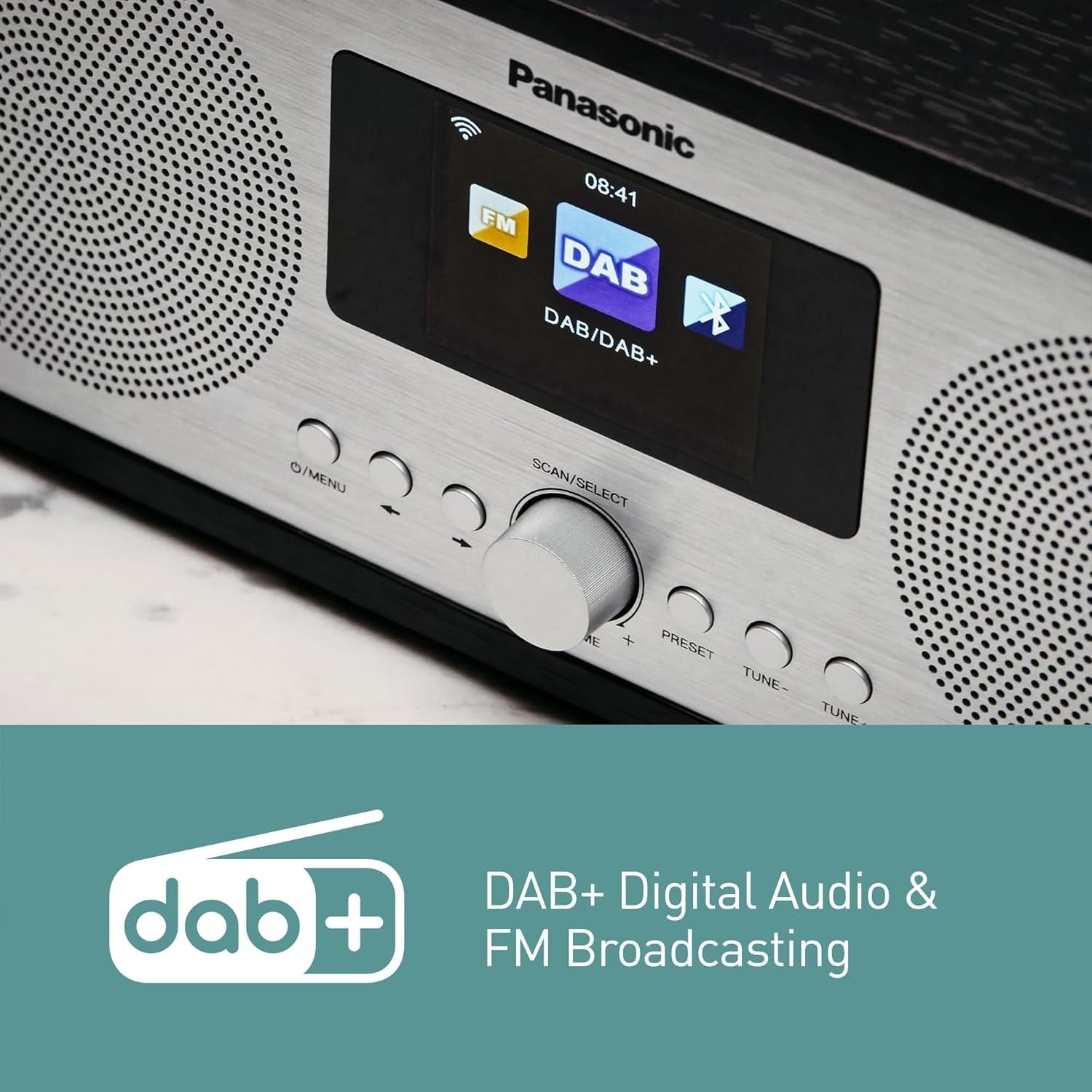 Internet DAB+ FM Radio Bluetooth WiFi Remote USB Alarm Stereo Speaker