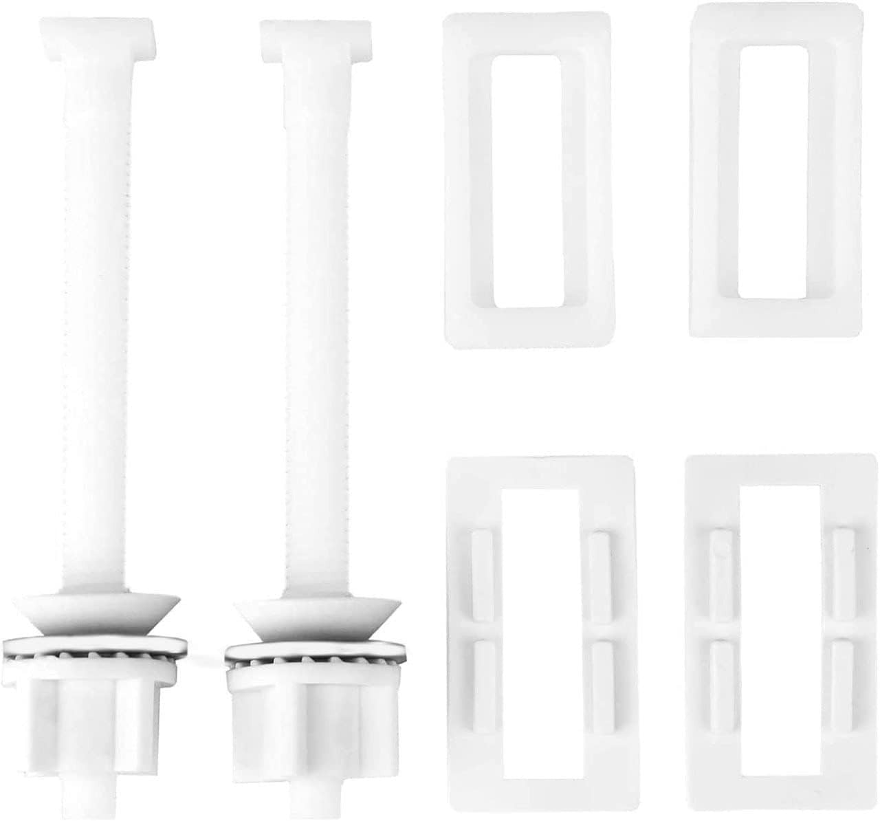 Soft Close Oval Toilet Seat White Adjustable Hinges Standard O-Shape 42x35.5cm