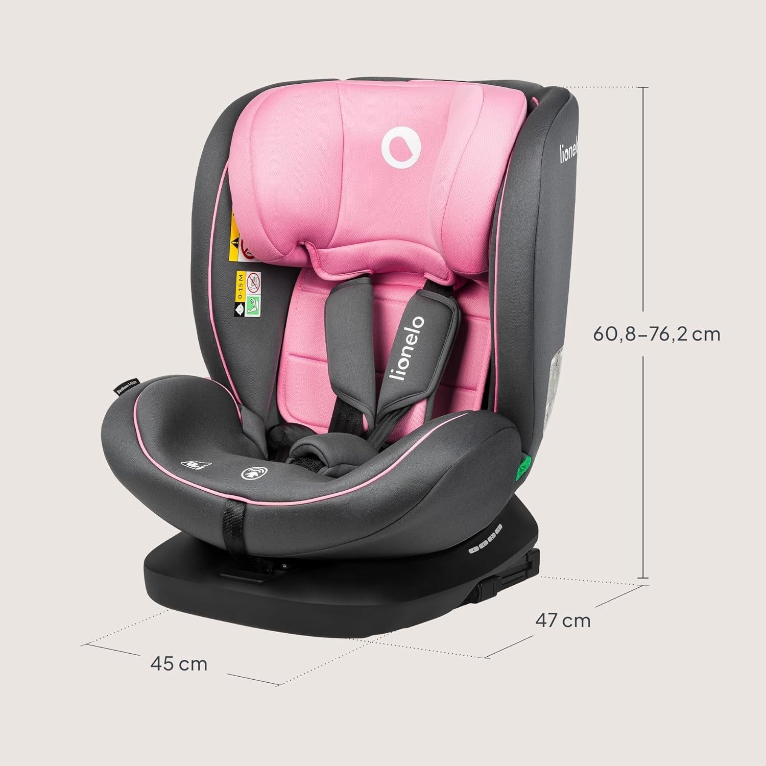 360° Swivel ISOFIX i-Size Baby Car Seat 0–12 Years Rear & Forward Facing