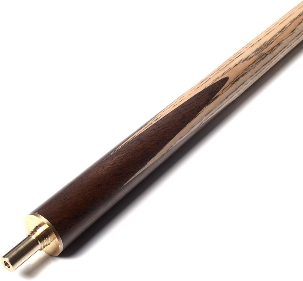 57in 3/4 Snooker Cue 18oz 9.5mm Tip Walnut Ash w Extensions
