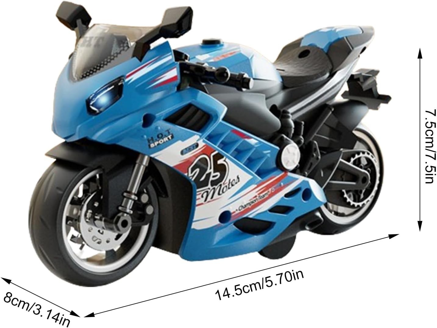 Electric Toy Motorcycle Kit Push & Go Bike Set w/ Lights Sounds Kids Build