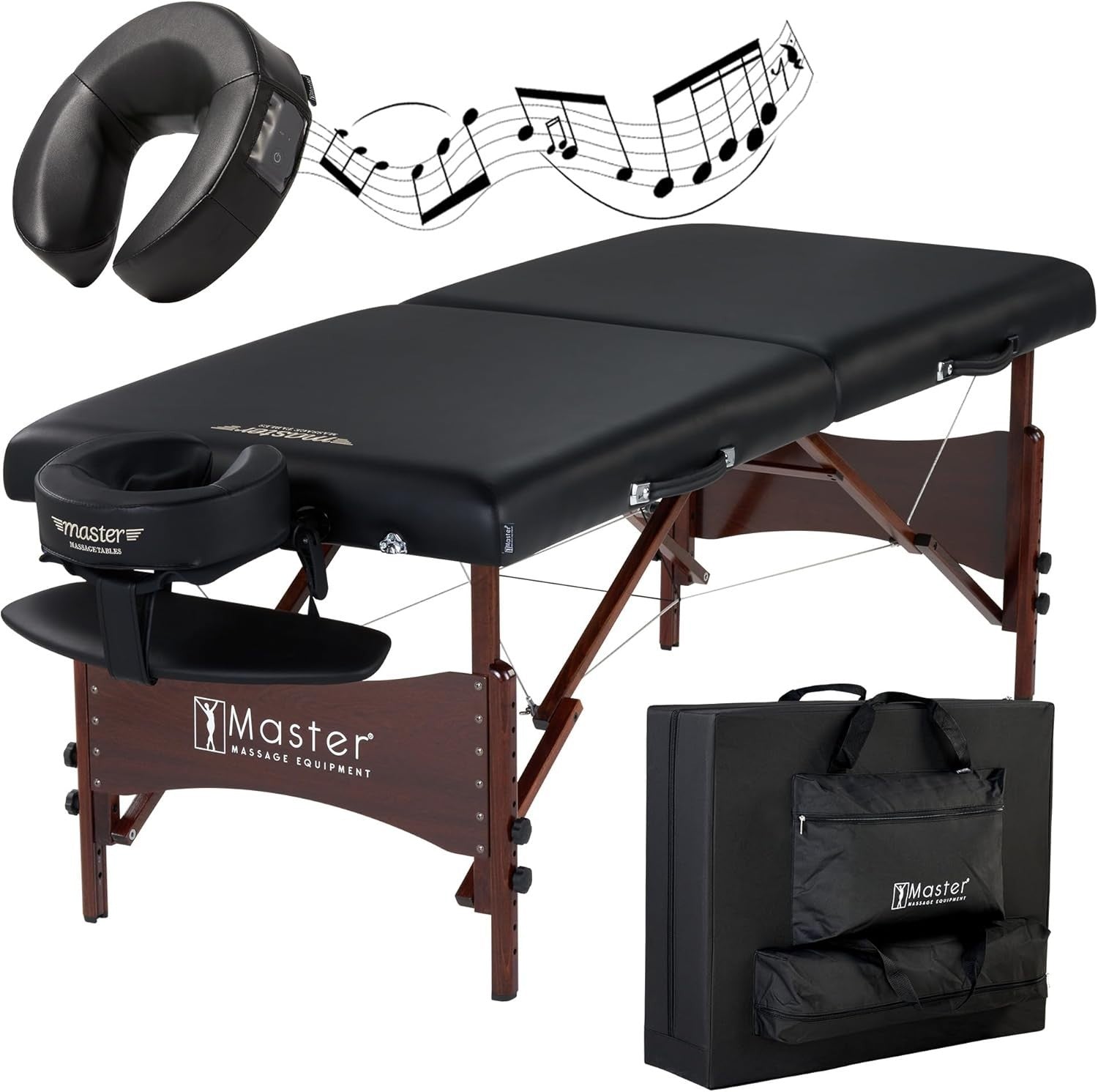 71cm Portable Massage Table w/ Bluetooth Music Cushion | Pro Foldable Spa Bed