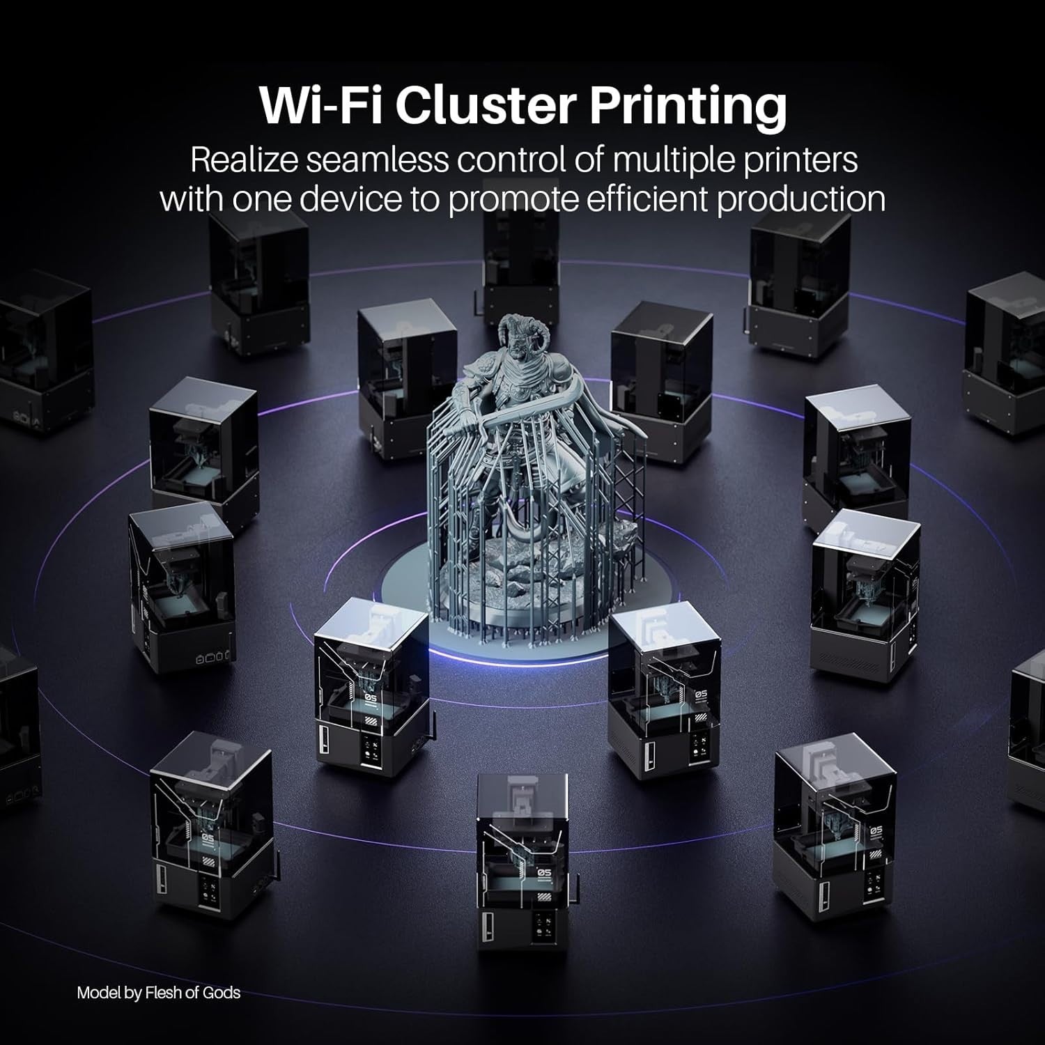 9K Resin 3D Printer WiFi AI Camera Auto Level Fast MSLA