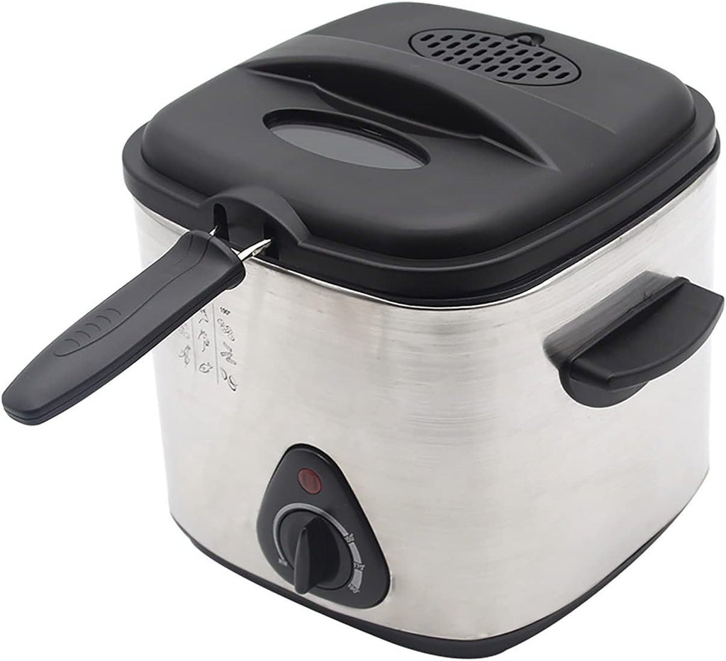 1.5L Electric Deep Fat Fryer 1000W Viewing Window Temp Control