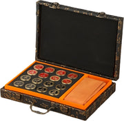 Brass Xiangqi Chess Set Feng Shui Decor Luxury Chinese Strategy Game