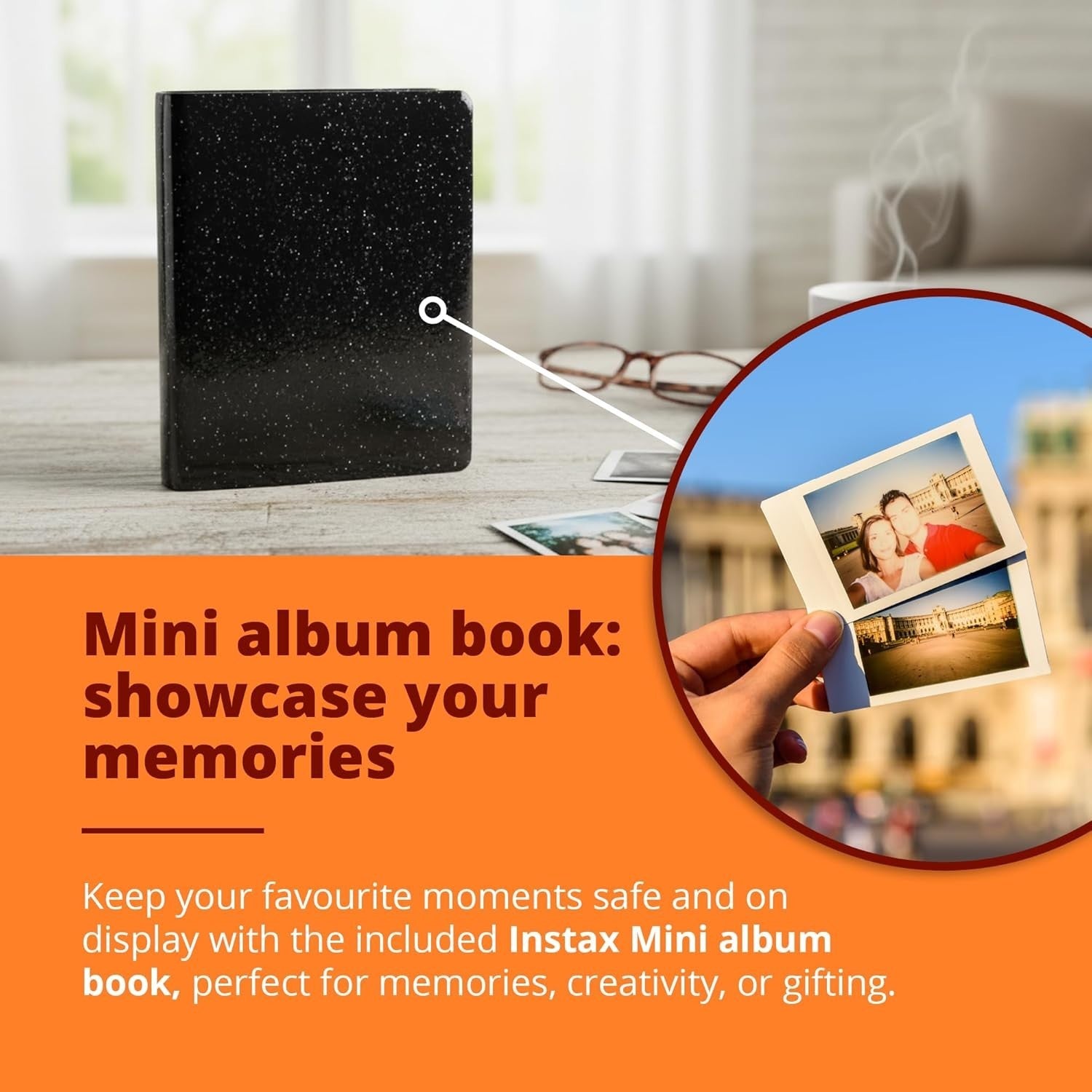 Instant Camera Bundle 40 Film Shots Case Album Selfie Mirror Kit