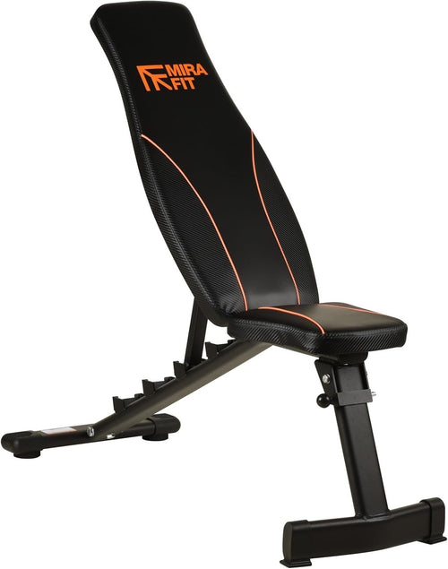 Foldable Adjustable Weight Bench Flat Incline Compact Home Gym