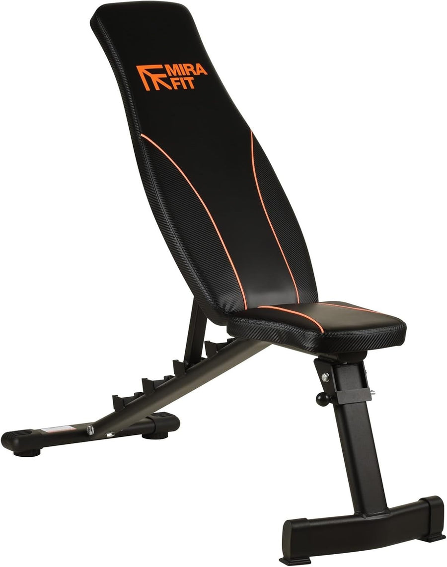 Foldable Adjustable Weight Bench Flat Incline Compact Home Gym