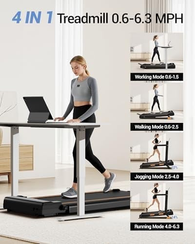 14% Incline 3-in-1 Walking Pad 2.5HP Foldable Under Desk Treadmill 10KM/H Home