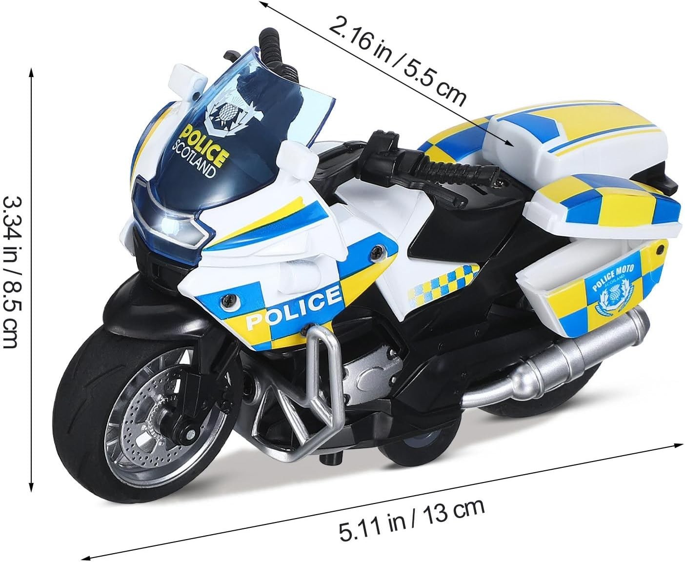 Friction Powered Kids Motorcycle Toy with Sound & Lights – Safe, Durable Fun