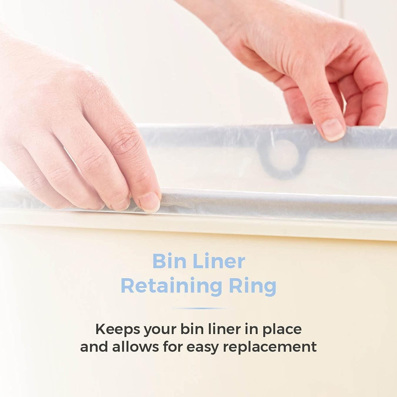 50L Automatic Sensor Kitchen Bin Touchless Motion Waste Cream