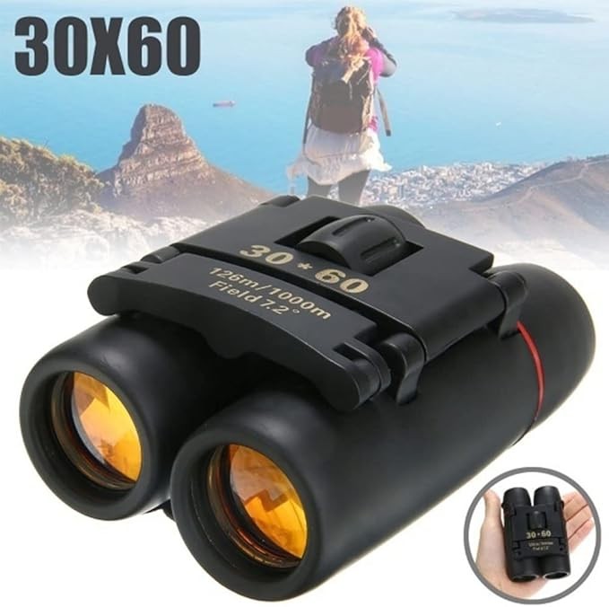 30x60 Compact Mini Binoculars Wide View Low Light Outdoor Travel Hiking 126m/1km