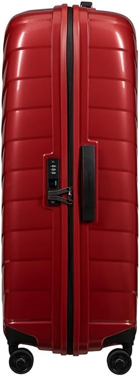 Extra Large Hard Shell Suitcase 81cm Lightweight Spinner 120L Red